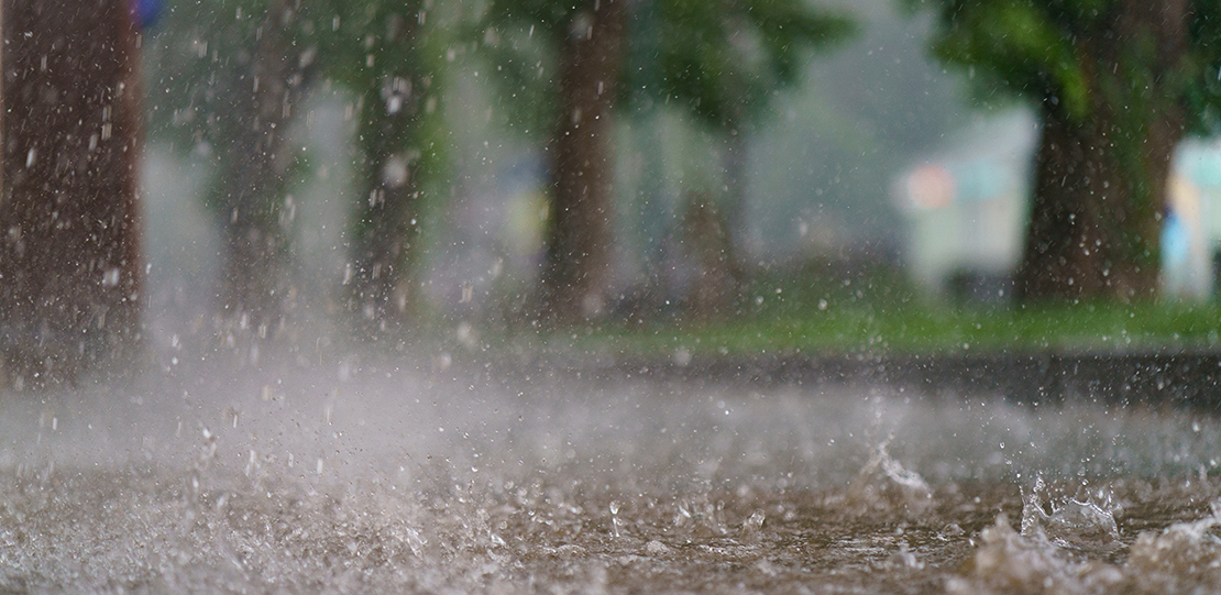 Lluvia intensa.